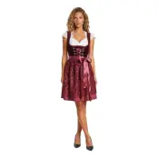 Oktoberfest Dirndl Jula Vinröd Deluxe Maskeraddräkt - 42