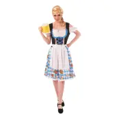 Oktoberfest Klänning Blå Maskeraddräkt - Large/X-Large