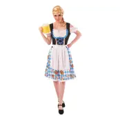 Oktoberfest Klänning Blå Maskeraddräkt - Small/Medium
