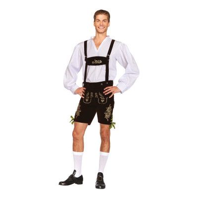 Oktoberfest Lederhosen Deluxe Maskeraddräkt - Large