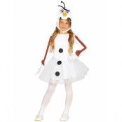 Olaf inspirerad kostym för barn med tutukjol