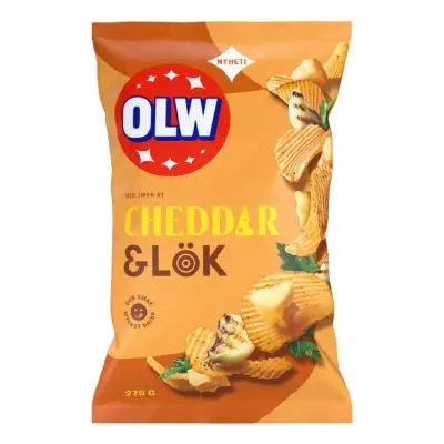 OLW Cheddar&Lök - 275 gram