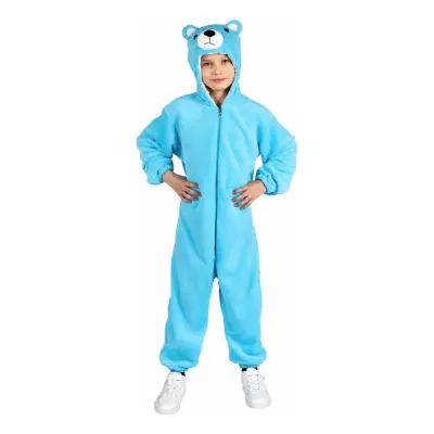Onesie Blå Björn Barn Maskeraddräkt - Large