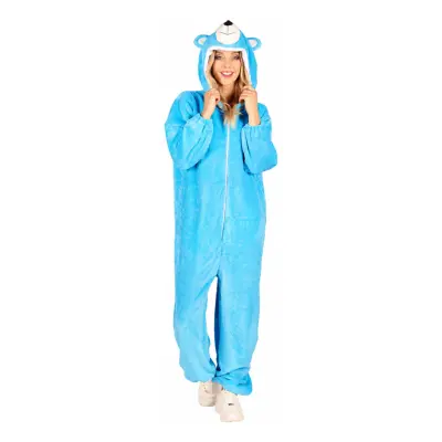 Onesie Blå Björn Maskeraddräkt - X-Small/Small