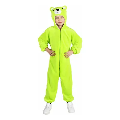Onesie Grön Björn Barn Maskeraddräkt - X-Small