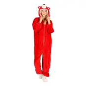 Onesie Röd Björn Maskeraddräkt - X-Small/Small