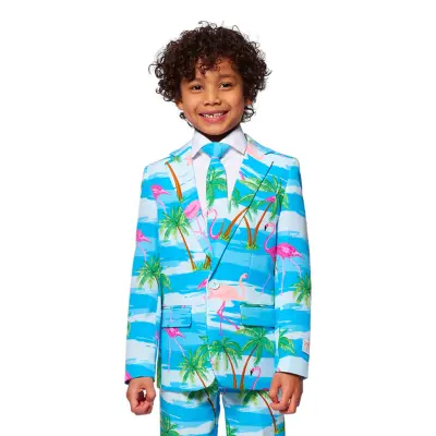 OppoSuits Boys Flaminguy Kostym - 122/128