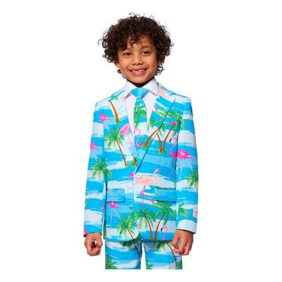OppoSuits Boys Flaminguy Kostym - 98/104
