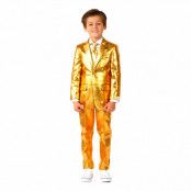 OppoSuits Boys Groovy Gold Kostym - 110/116