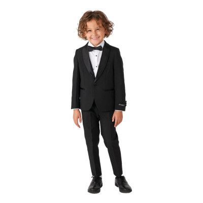 OppoSuits Boys Jet Set Black Smoking - 122/128