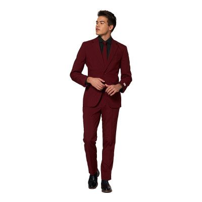 OppoSuits Burgundy Kostym - 62