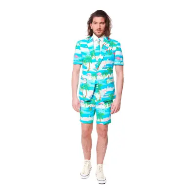 OppoSuits Flaminguy Shorts Kostym - 48