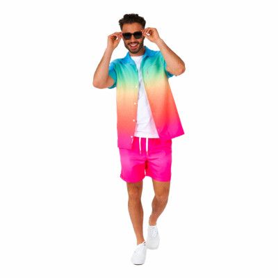 OppoSuits Funky Fade Shorts Kostym - Medium