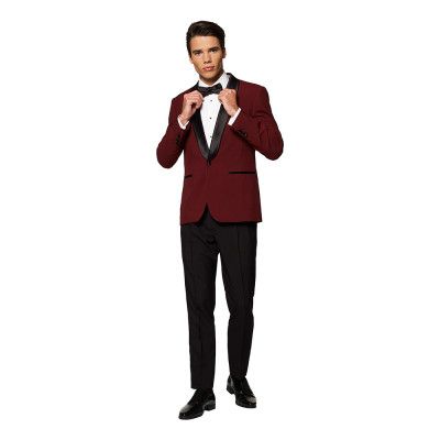 OppoSuits Hot Burgundy Smoking - 46