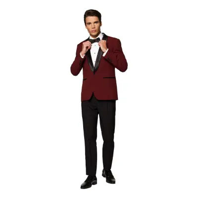 OppoSuits Hot Burgundy Smoking - 62