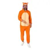 OppoSuits Röd Katt Onesie - Medium