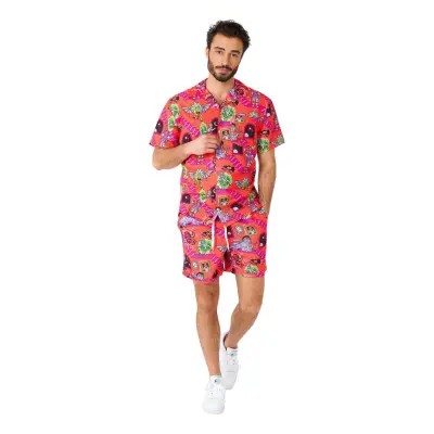 OppoSuits Rick&Morty Shorts Kostym - Small