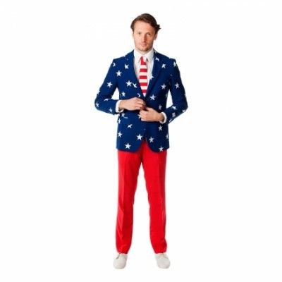 OppoSuits Stars and Stripes Kostym - 46