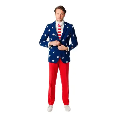 OppoSuits Stars and Stripes Kostym - 48