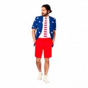 OppoSuits Stars&Stripes Shorts Kostym - 48
