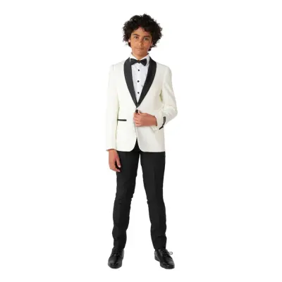 OppoSuits Teen Pearly White Smoking - 146/152