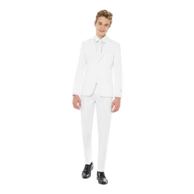 OppoSuits Teen White Knight Kostym - 146/152