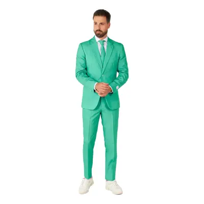 OppoSuits Trendy Turquoise Kostym - 56