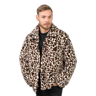 Pälsjacka Leopard - Medium