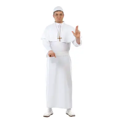 Påve Vit Maskeraddräkt - One size