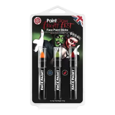 PaintGlow Fright Fest Sminkpennor Halloween Kit