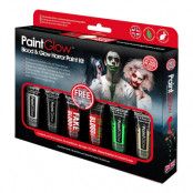 PaintGlow Halloween Självlysande Sminkset