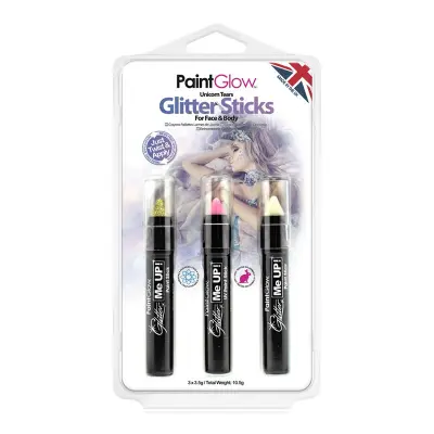 PaintGlow Unicorn Glitter Sminkpennor Kit