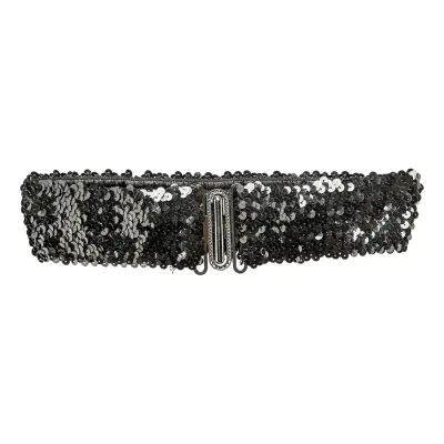 Paljettbälte - Svart
