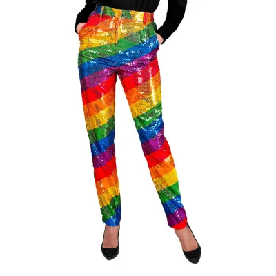 Paljettbyxor Dam Flerfärgade - Small