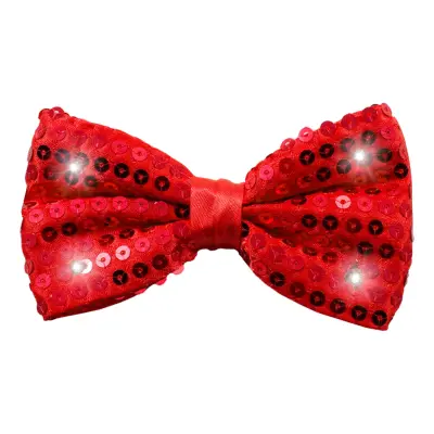 Paljettfluga LED Röd