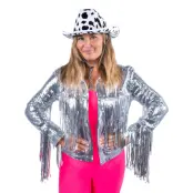 Paljettjacka Silver - Small