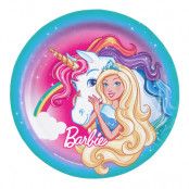 Papperstallrikar Barbie Dreamtopia - 8-pack
