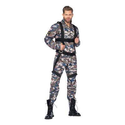 Paratrooper Militär Deluxe Maskeraddräkt
