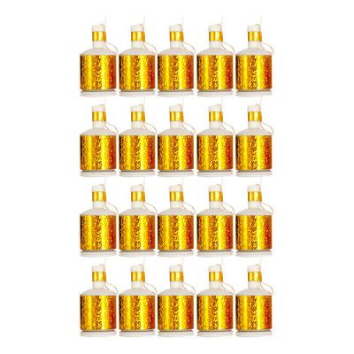 Party Popper Guld Holografisk - 20-pack