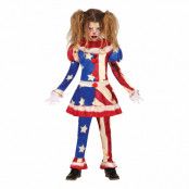 Patriotisk Clown Barn Maskeraddräkt - Small