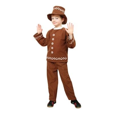 Pepparkaksgubbe Barn Maskeraddräkt - Large