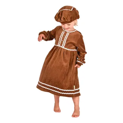 Pepparkaksgumma Barn Maskeraddräkt - Small