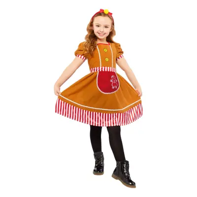 Pepparkaksgumma Barn Maskeraddräkt - Small