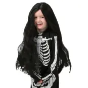 Peruk Barn Lång Svart - Leksaksaffären -  Leksaksaffären