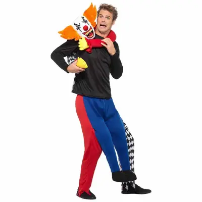 Piggyback Kidnappande Clown Maskeraddräkt - Onesize