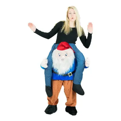 Piggyback Tomtegubbe Maskeraddräkt - One size