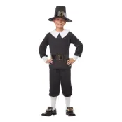 Pilgrim Pojke Barn Maskeraddräkt - Small