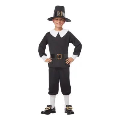 Pilgrim Pojke Barn Maskeraddräkt - Small