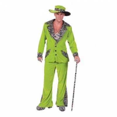 Pimp Grön Maskeraddräkt - Small