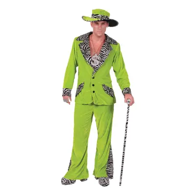 Pimp Grön Maskeraddräkt - Small